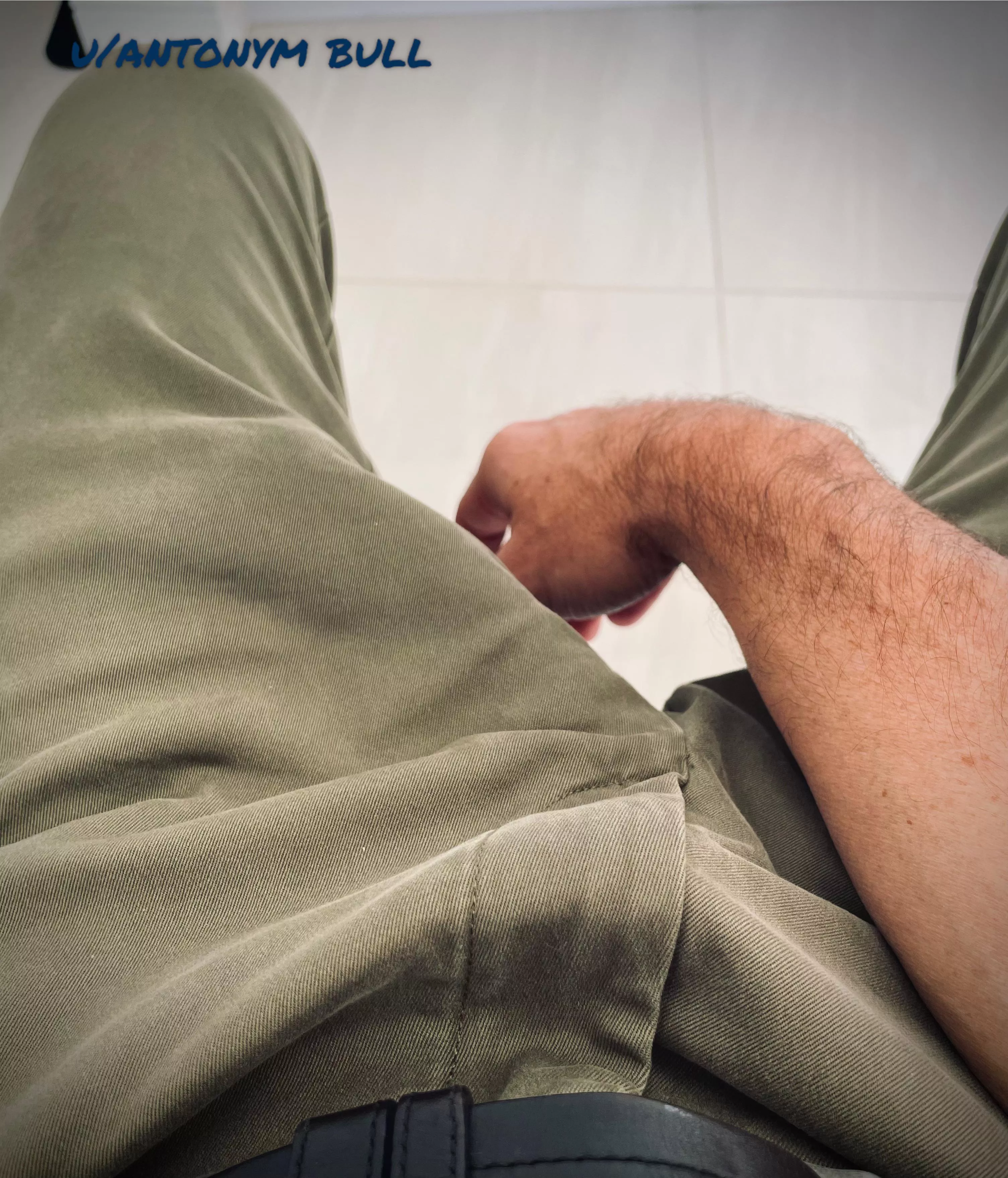 [45] Making friends at the dental office this morning.