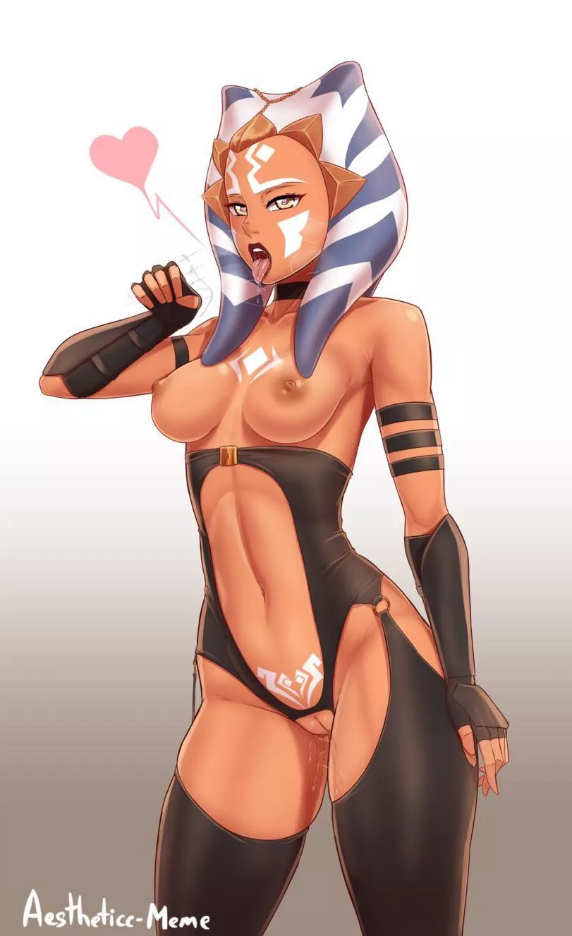 Ahsoka Tano is ready for some extra lightsaber lessons (Aestheticc-Meme) [Star Wars]