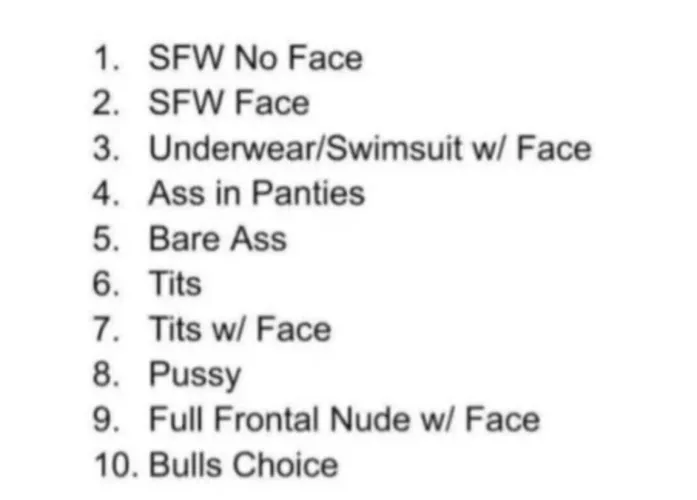 Any dominant bull that would like to play hangman with me, these would be the forfeits for every wrong guess?🥵🧎🏻