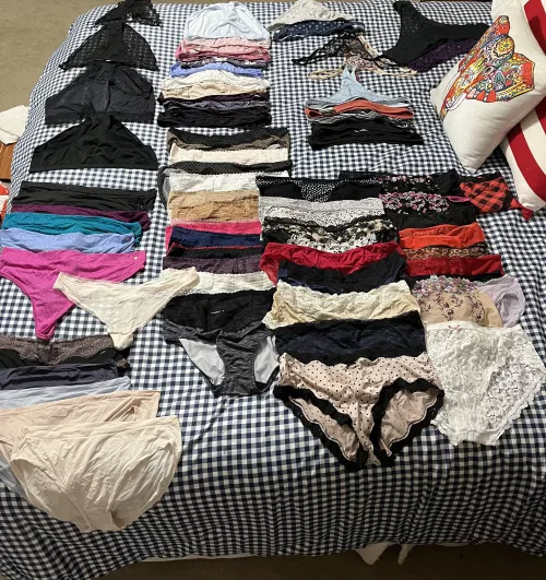 Been wearing panties for about a year now. My collection.