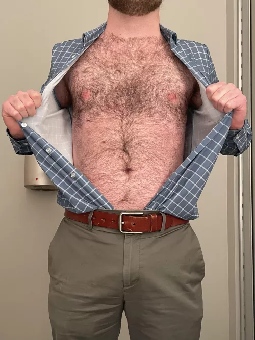 Chest hair + belly hair