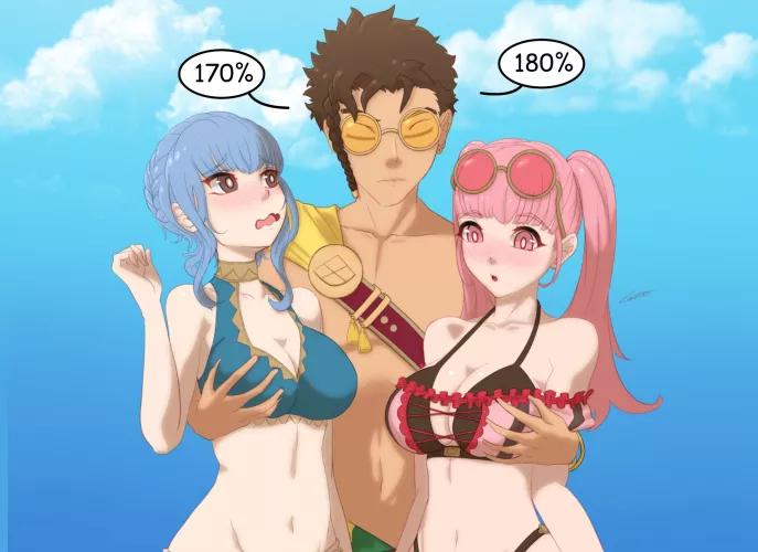 Claude Giving Marianne and Hilda Their Daily Physical Examination (@crazzeffect) (Original Content)
