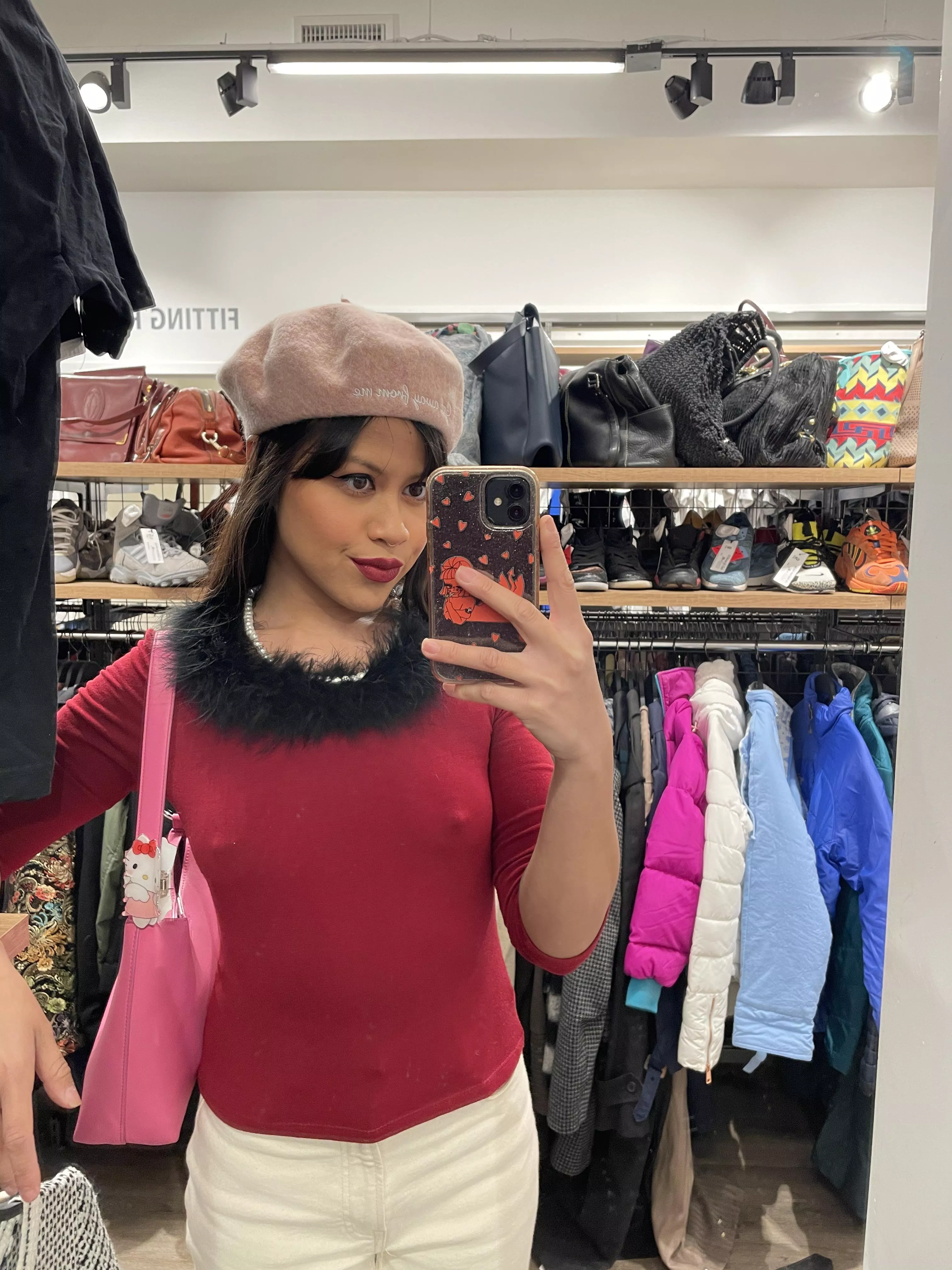 Doing a little shopping and it’s so cold out!