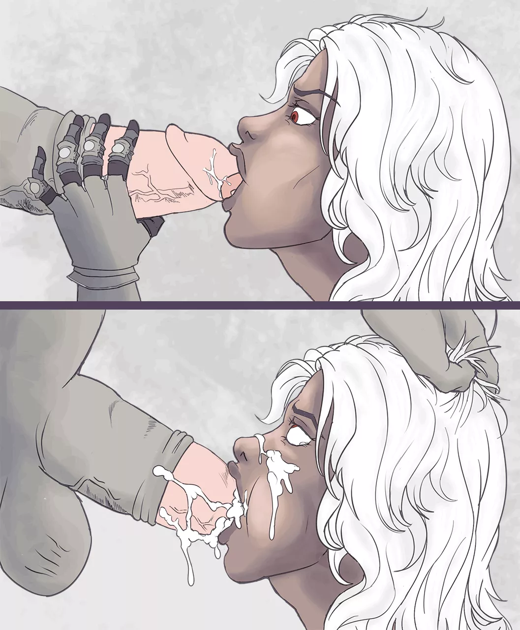 Hagata minotaur blowjob (Rammionn)