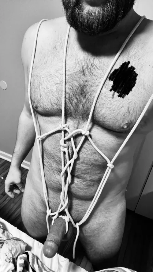 Happy Valentine’s Day! New to tying and I was going for a heart pattern. Now I just need a partner to practice with.