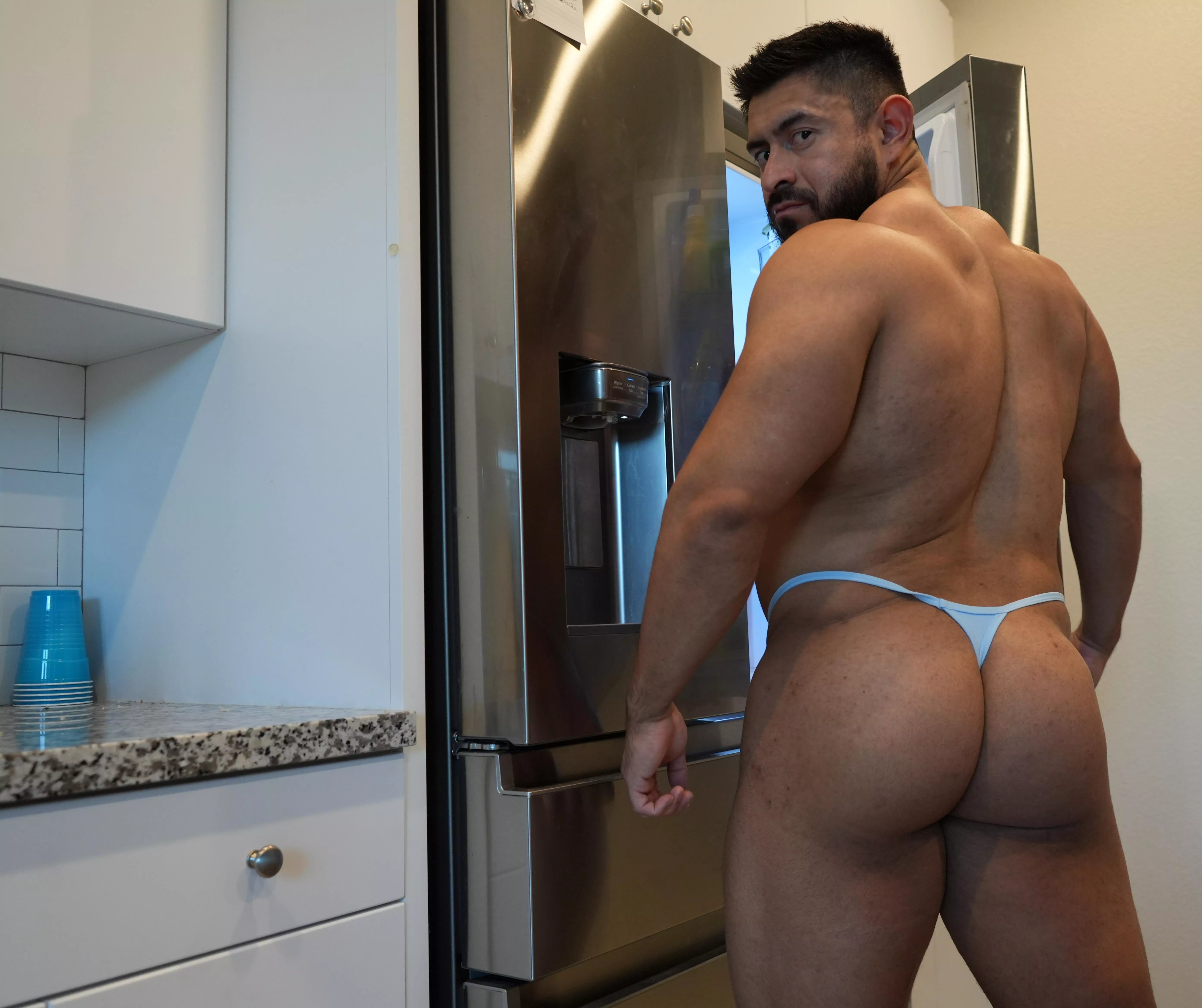 Just trained glutes. Time for a post-workout meal.