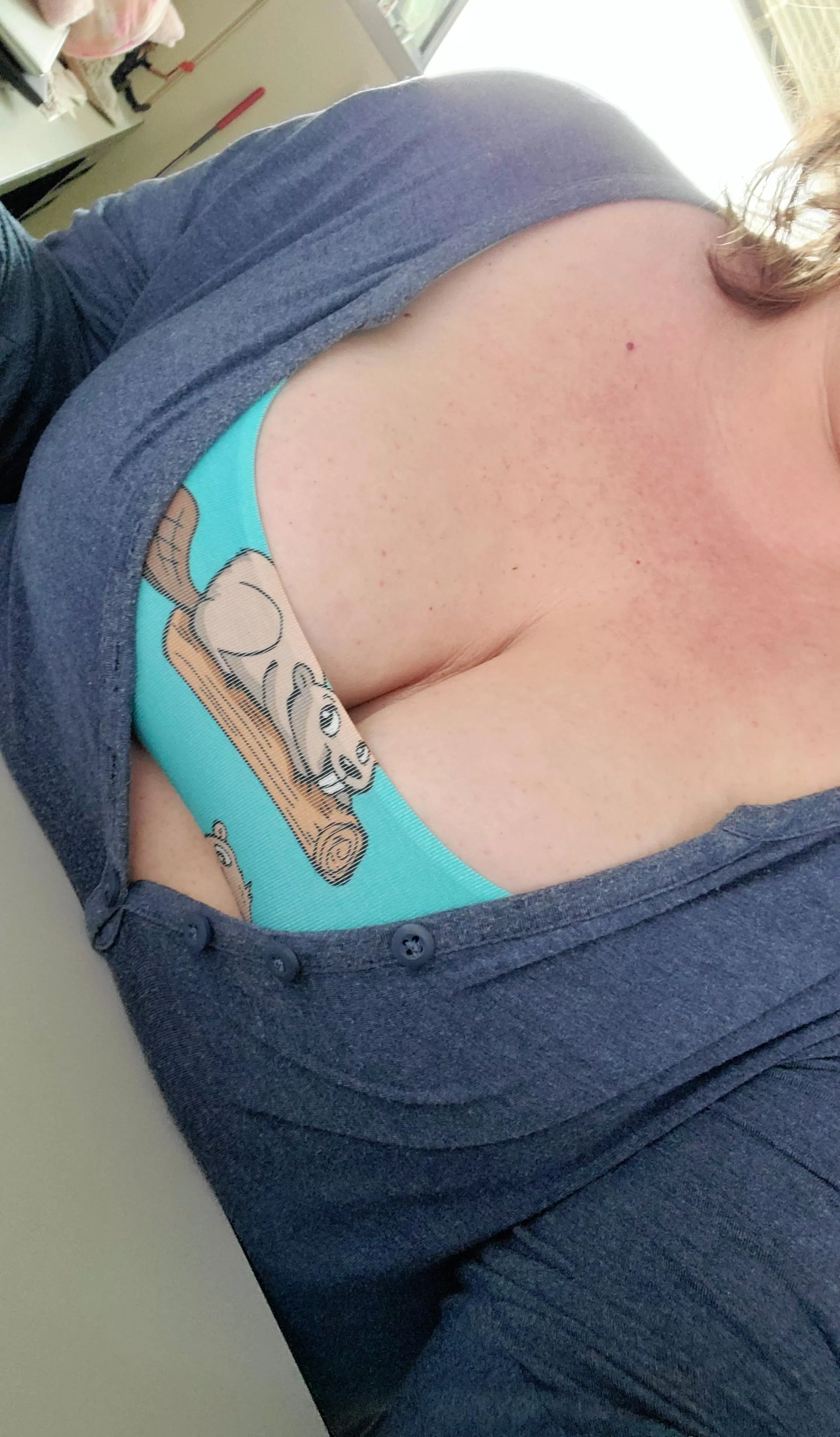 Not sure if this counts as showing my beaver in the office or not