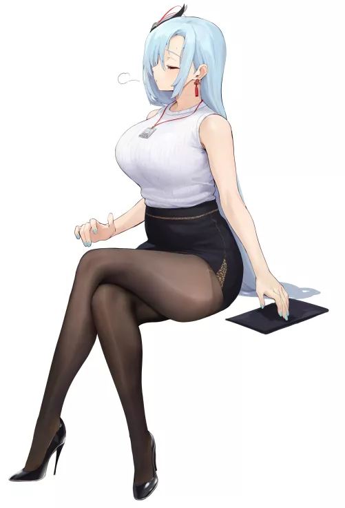 Office lady Shenhe [Genshin Impact]