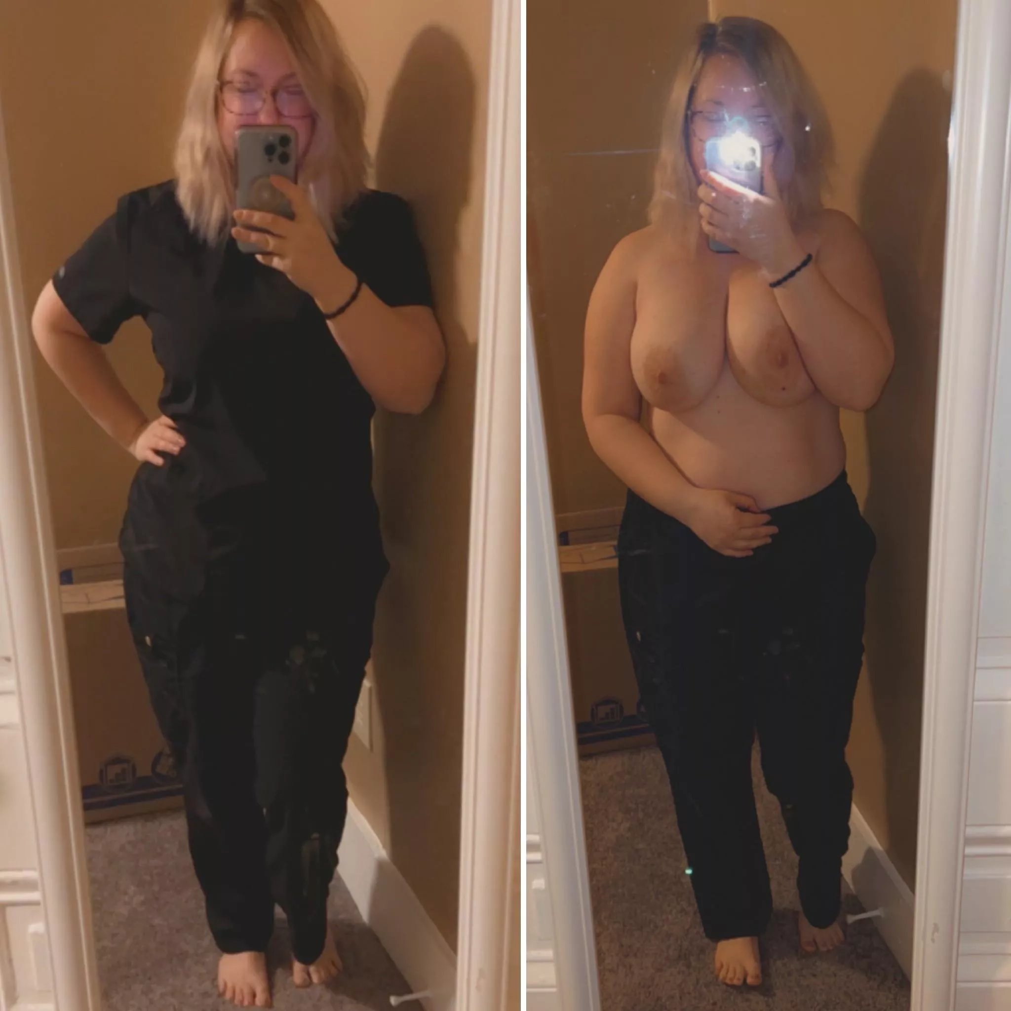 Scrubs on or off? [34F]