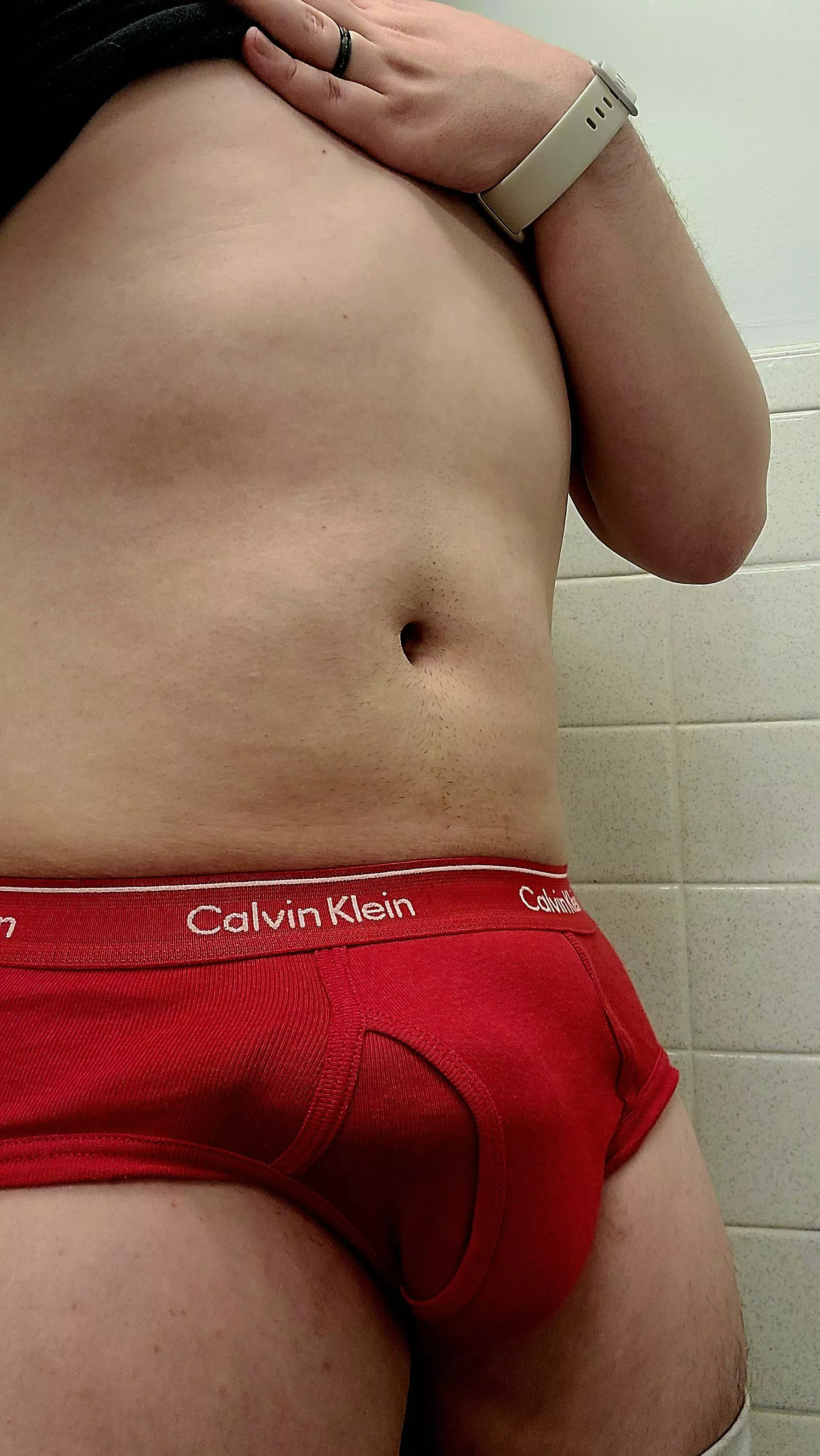 Simple red briefs for Valentines