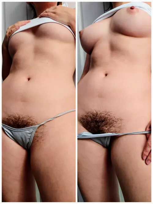 The bush is overpowering my thong!