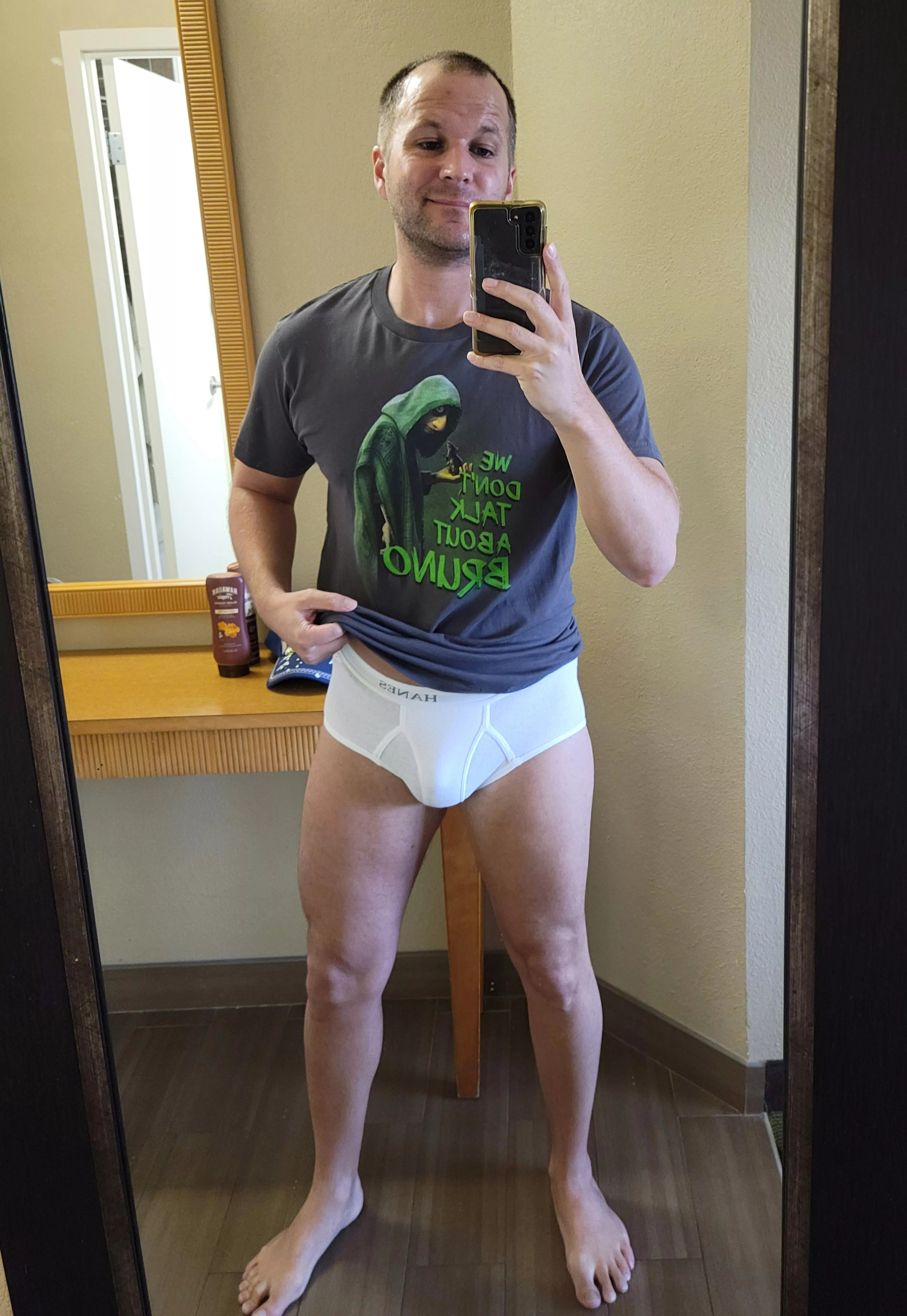 wearing dad briefs at Disney[36]
