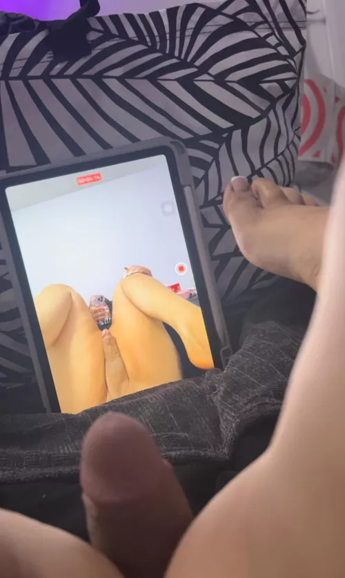 What you licking first ?