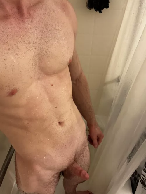 Who wants to help me get hard in the shower?
