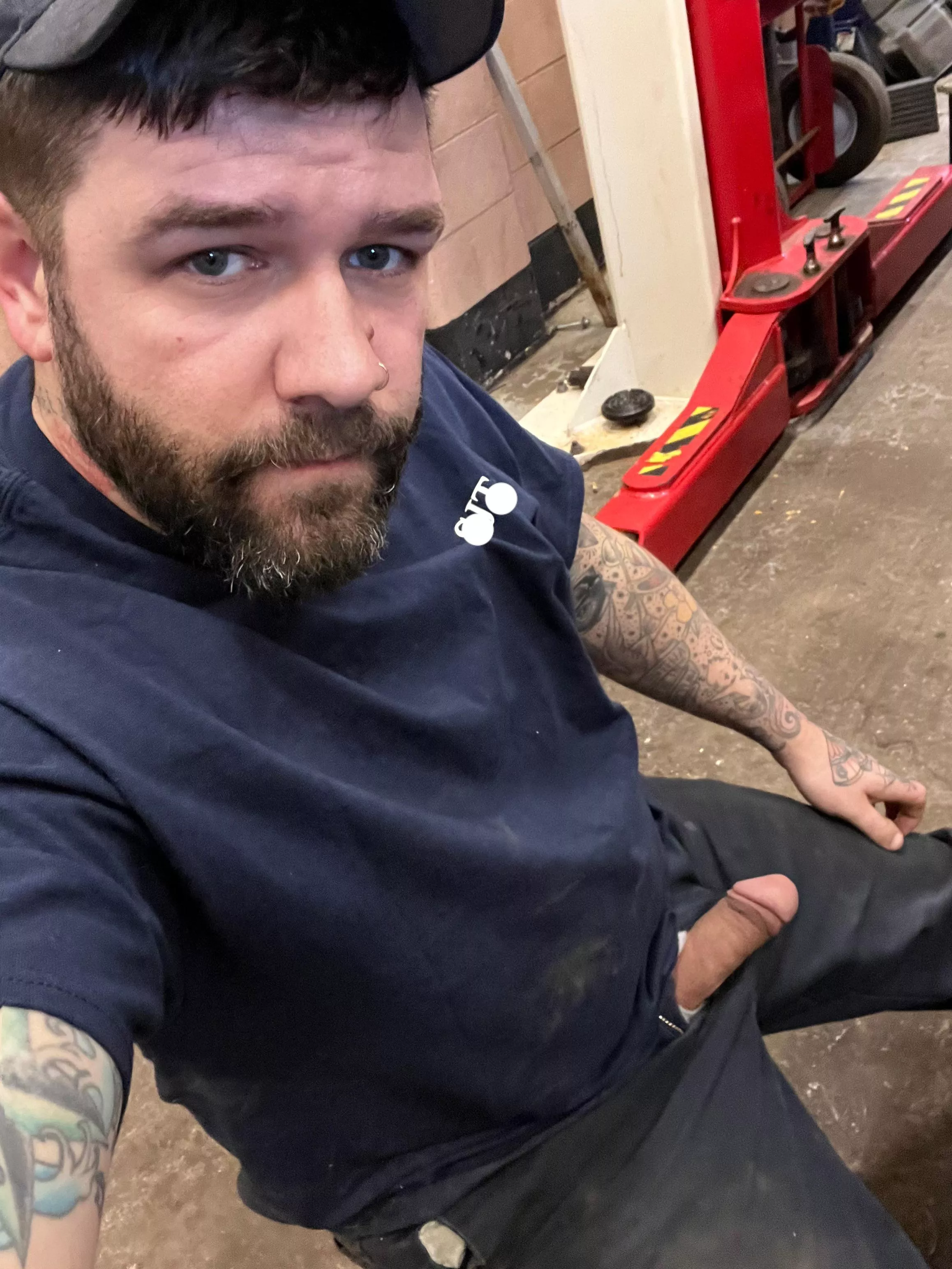 A little dick slip at work.