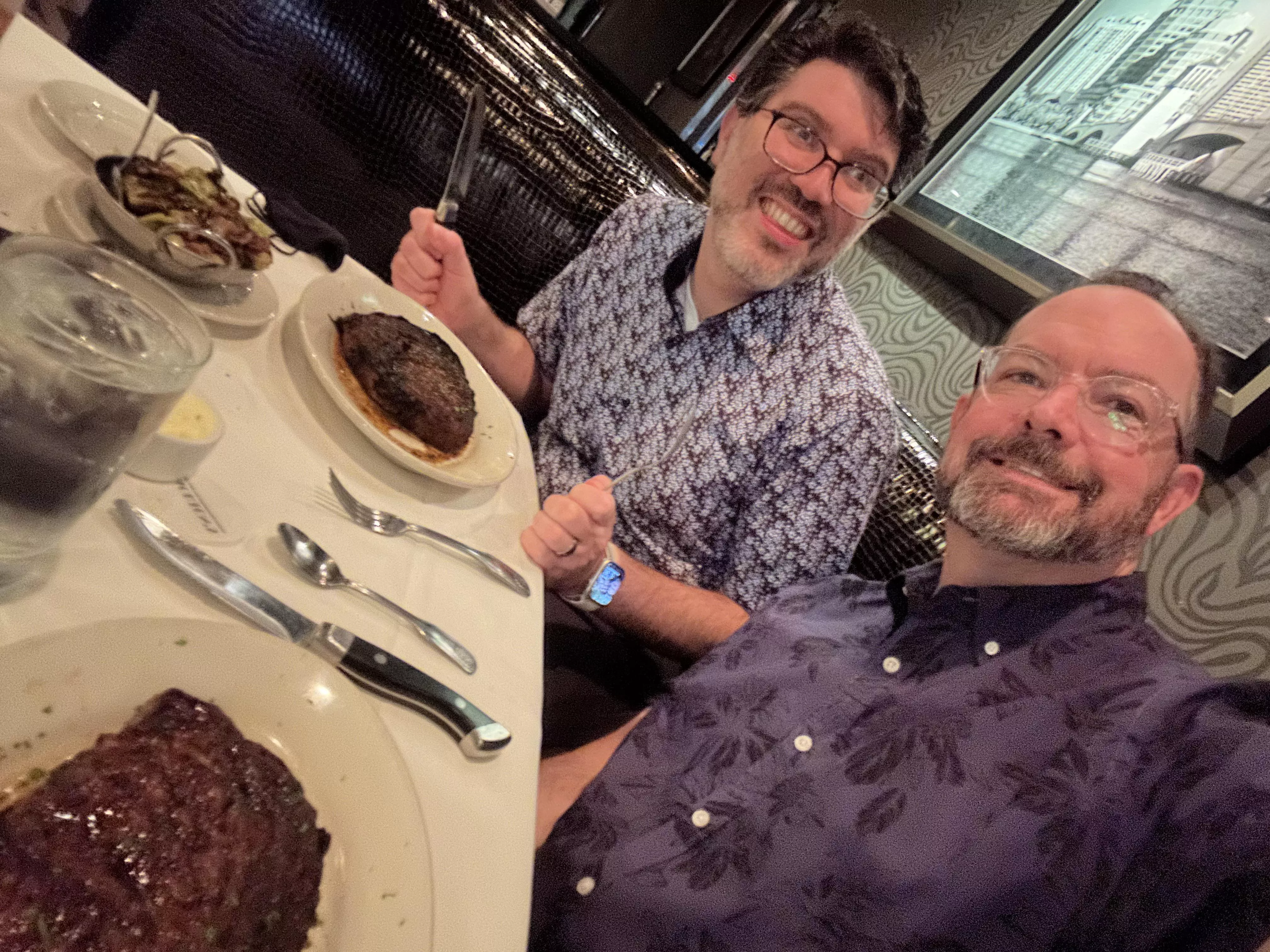 Belated Valentine’s Day dinner with my handsome husband. Worth the wait.