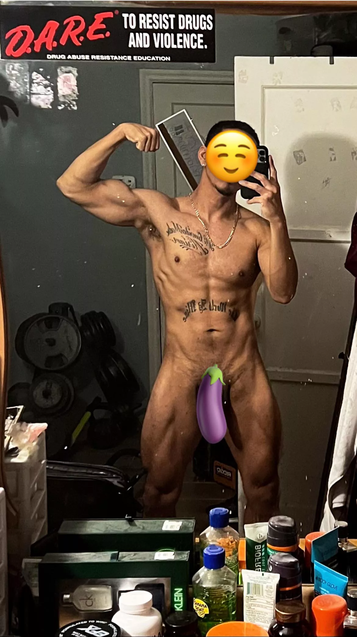 Body of a Greek god.