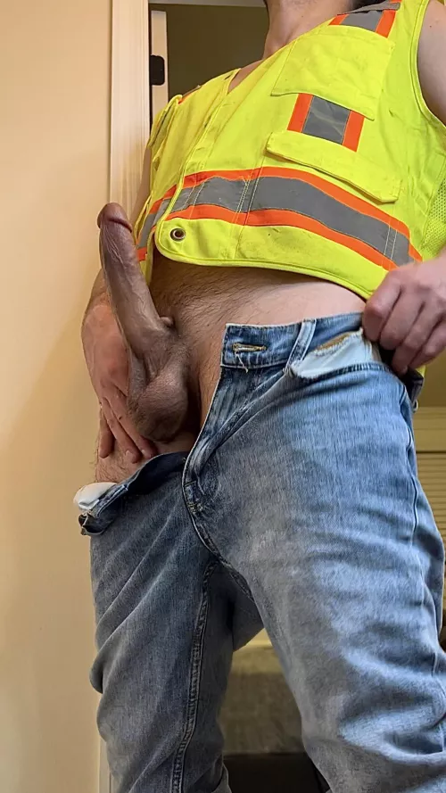 Bounce on daddy's blue collar cock