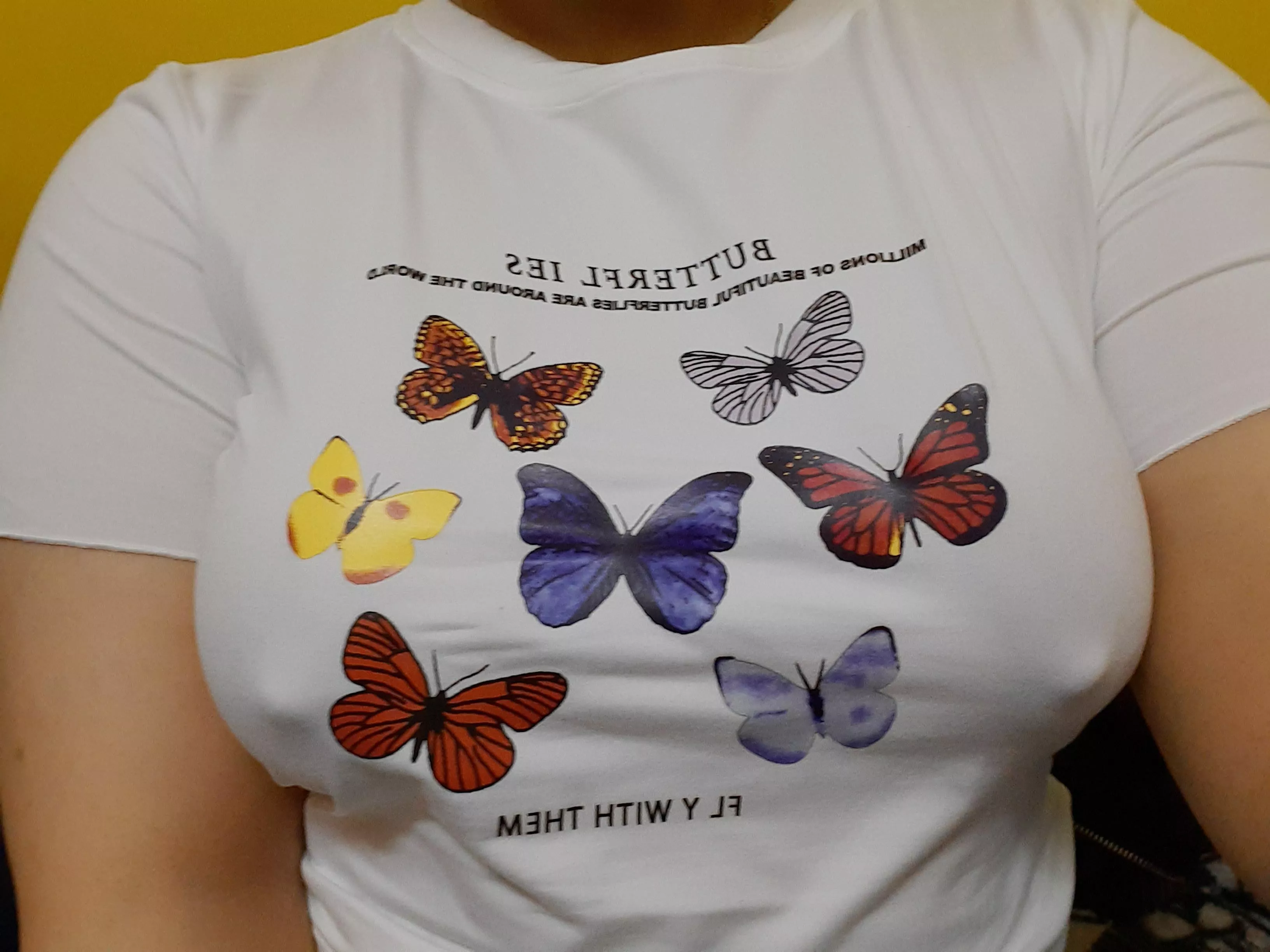 butterflies in my stomach, butterflies on my chest