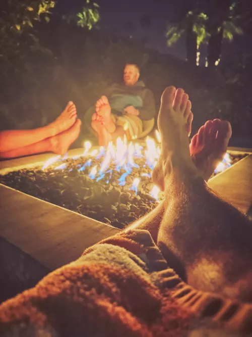 Chilling with the guys