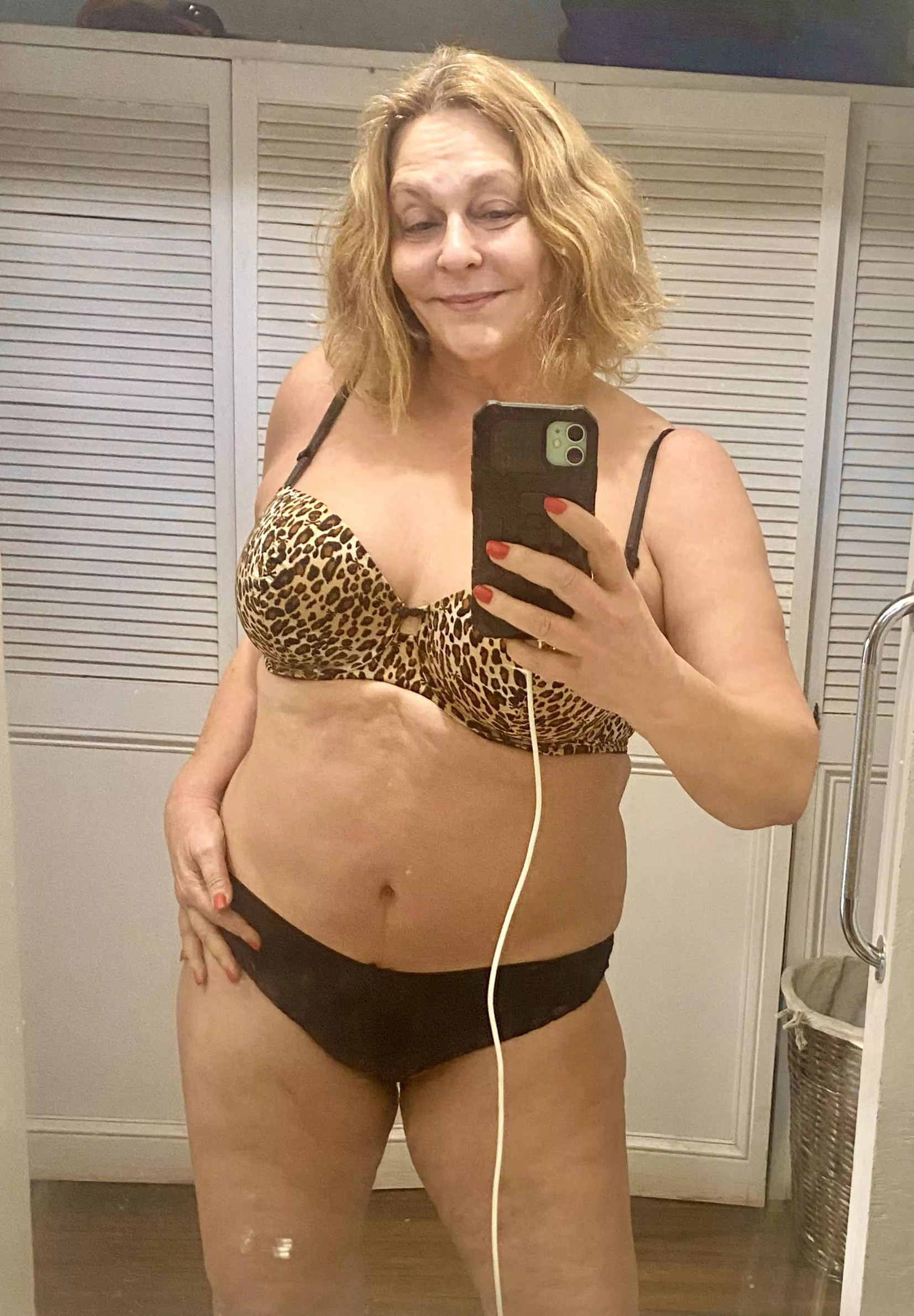 Cougar Bra Black Panties Tess!