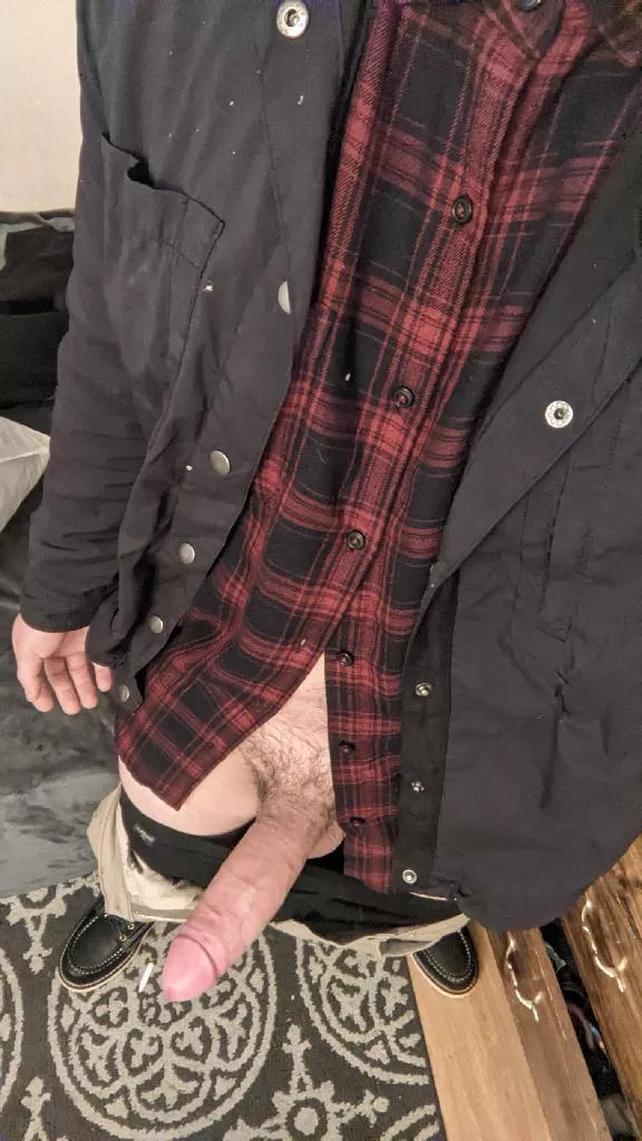 Finally whipping it out after a long day at work