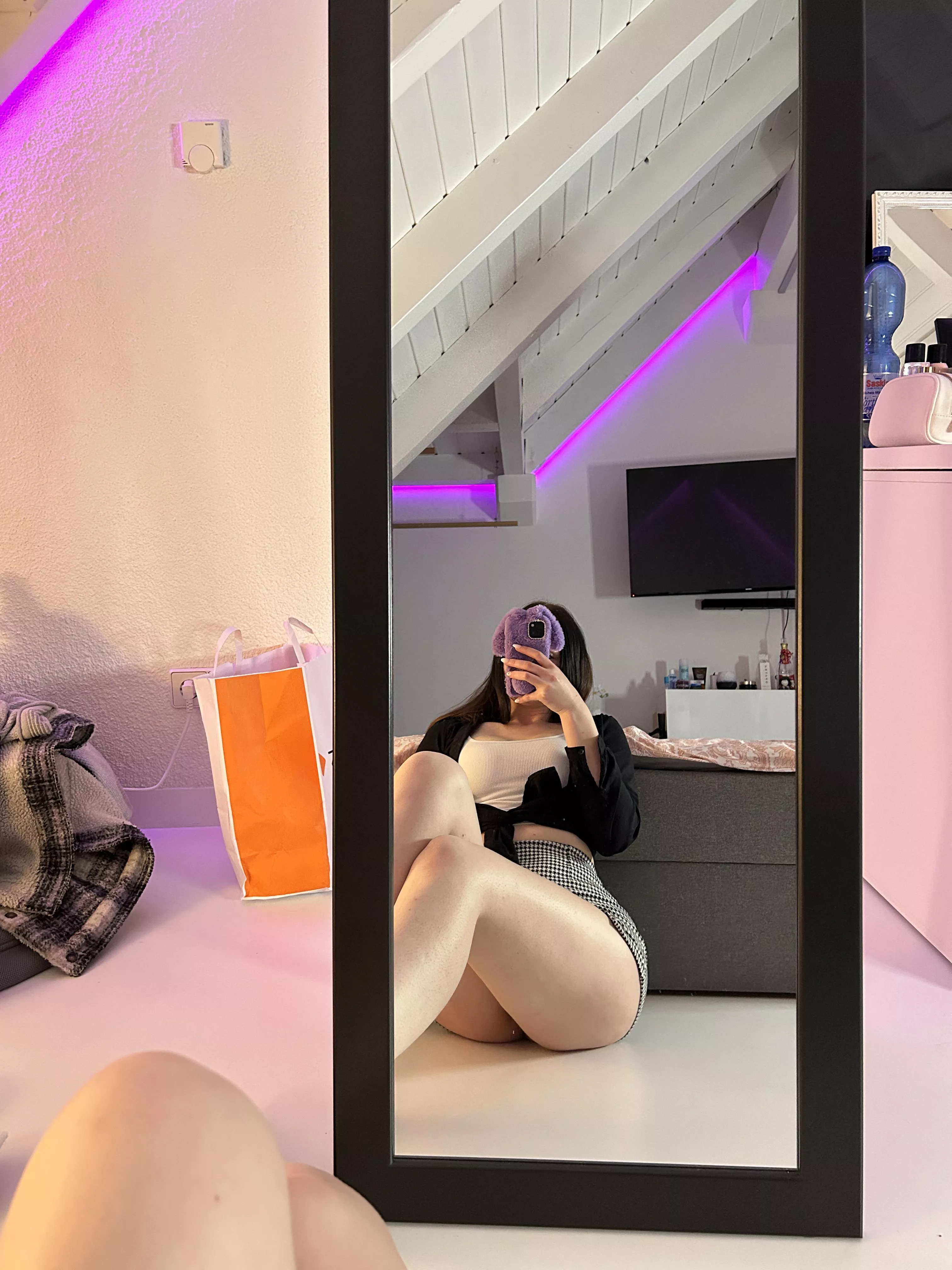 home from school, ready to relax