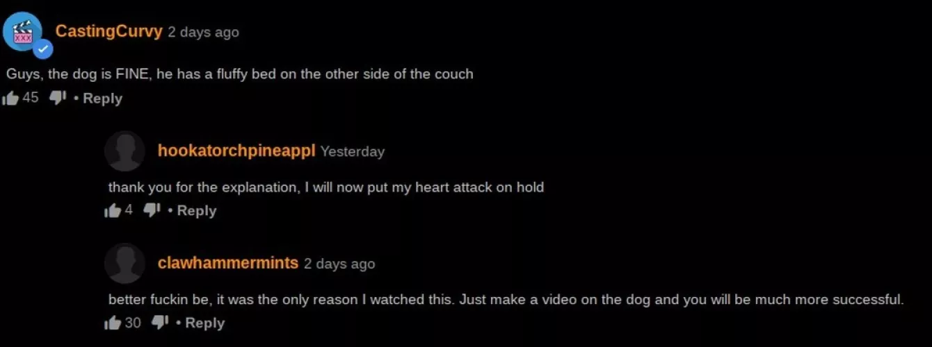 I was real worried about the doggo