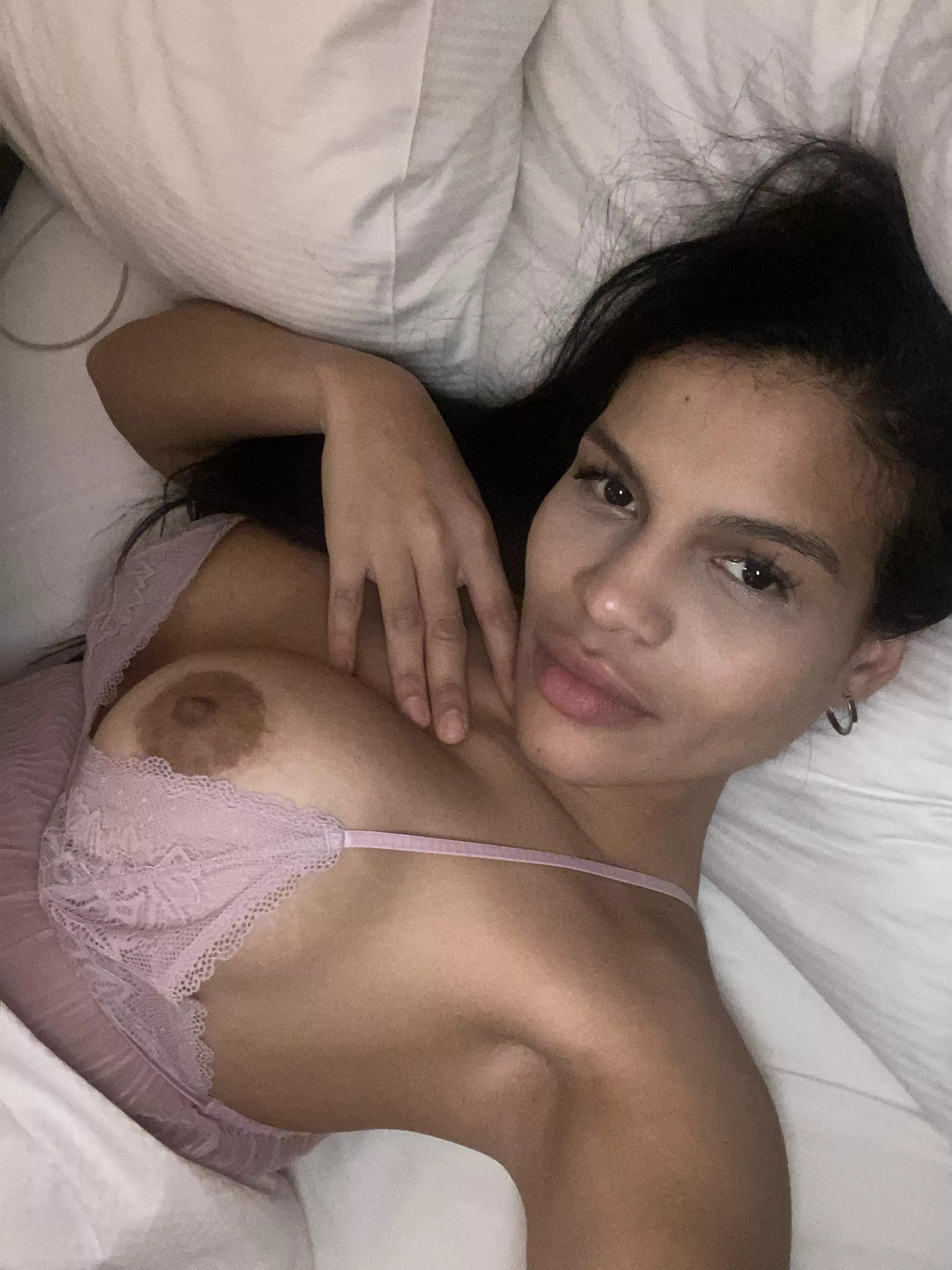 I wonder where will you cum... my face or my tits?