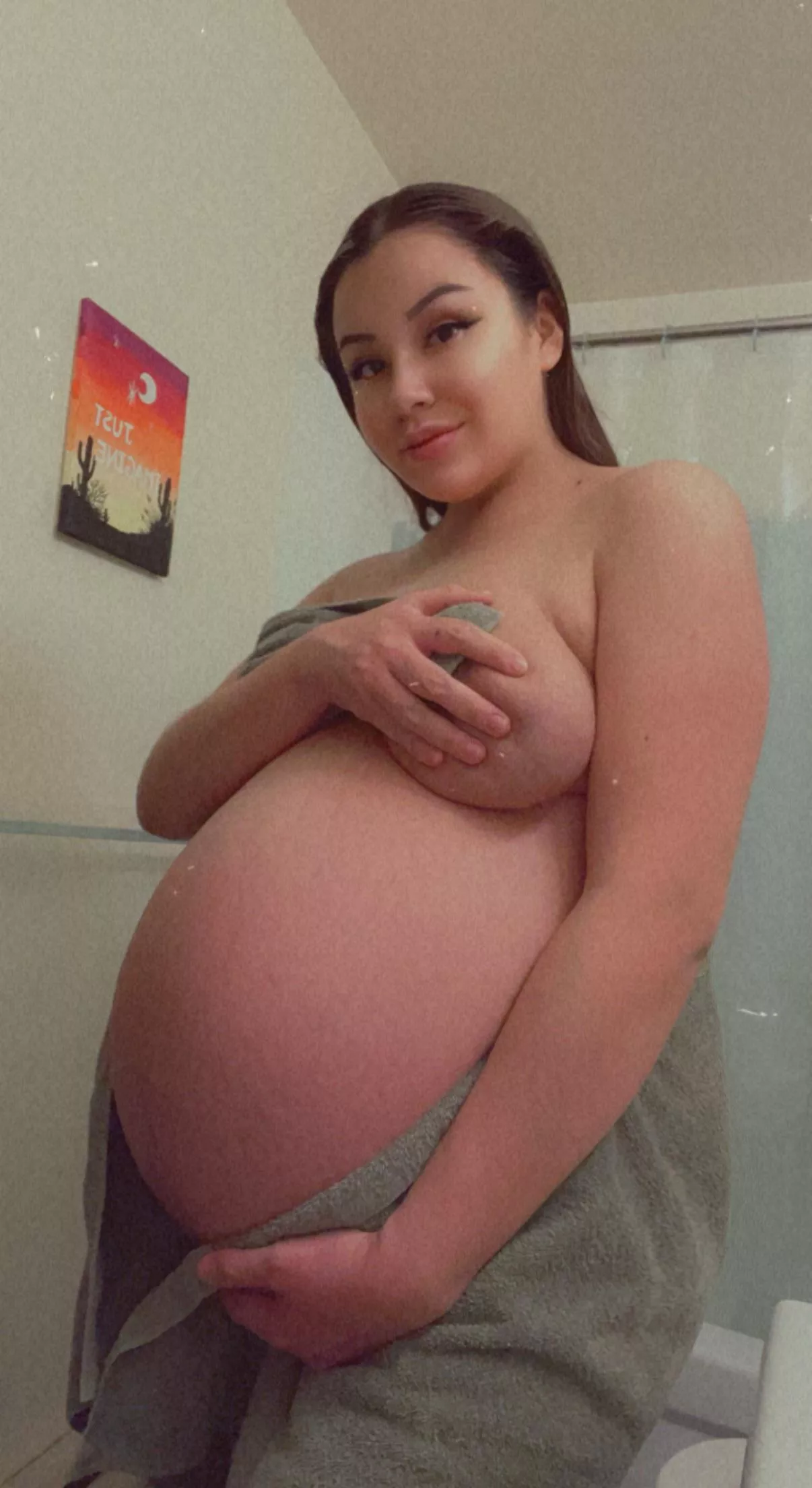 In my last week of pregnancy 🤰🏽