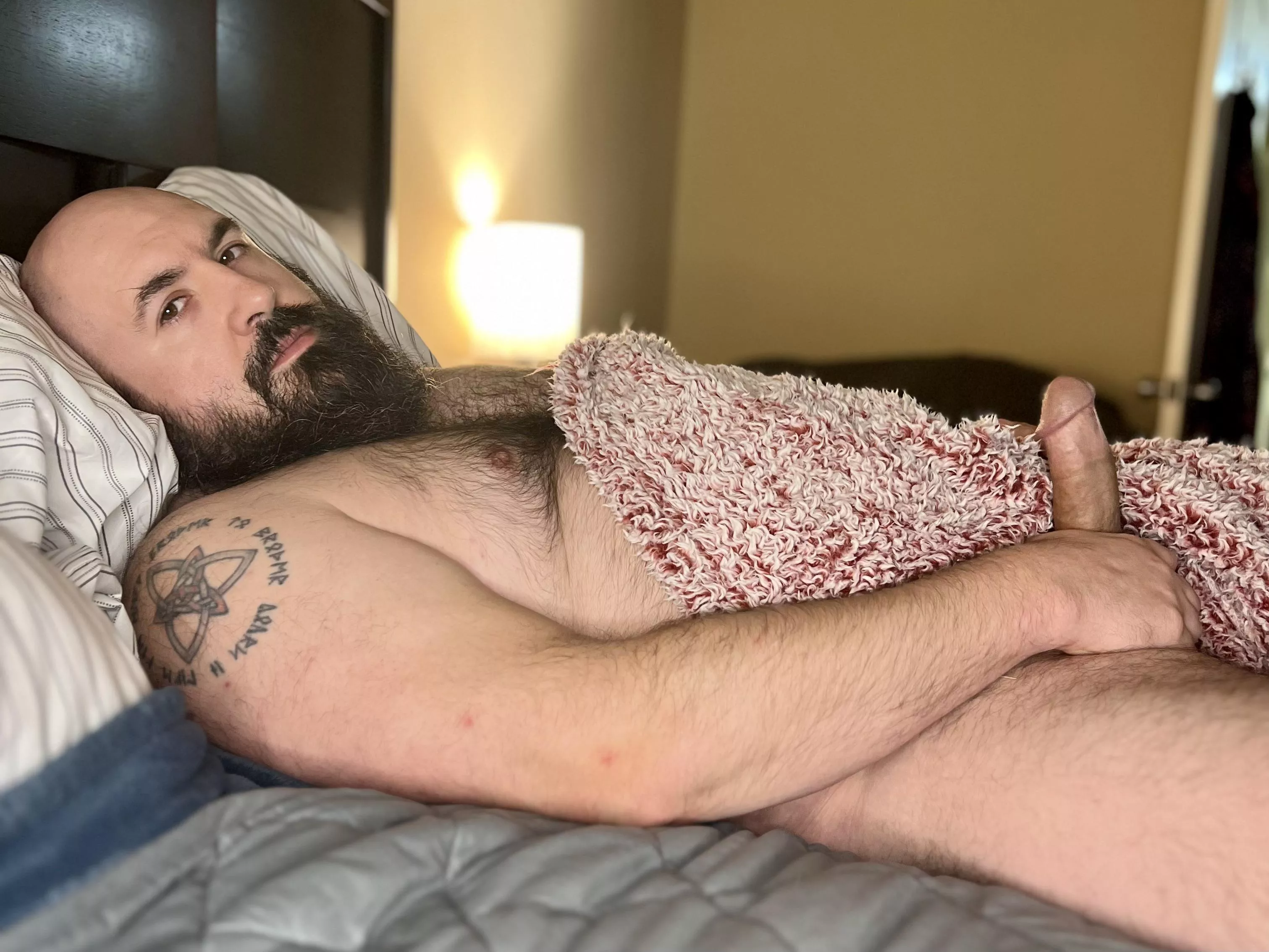 It’s cold and wet out… perfect for laying in bed with movies between the sex.