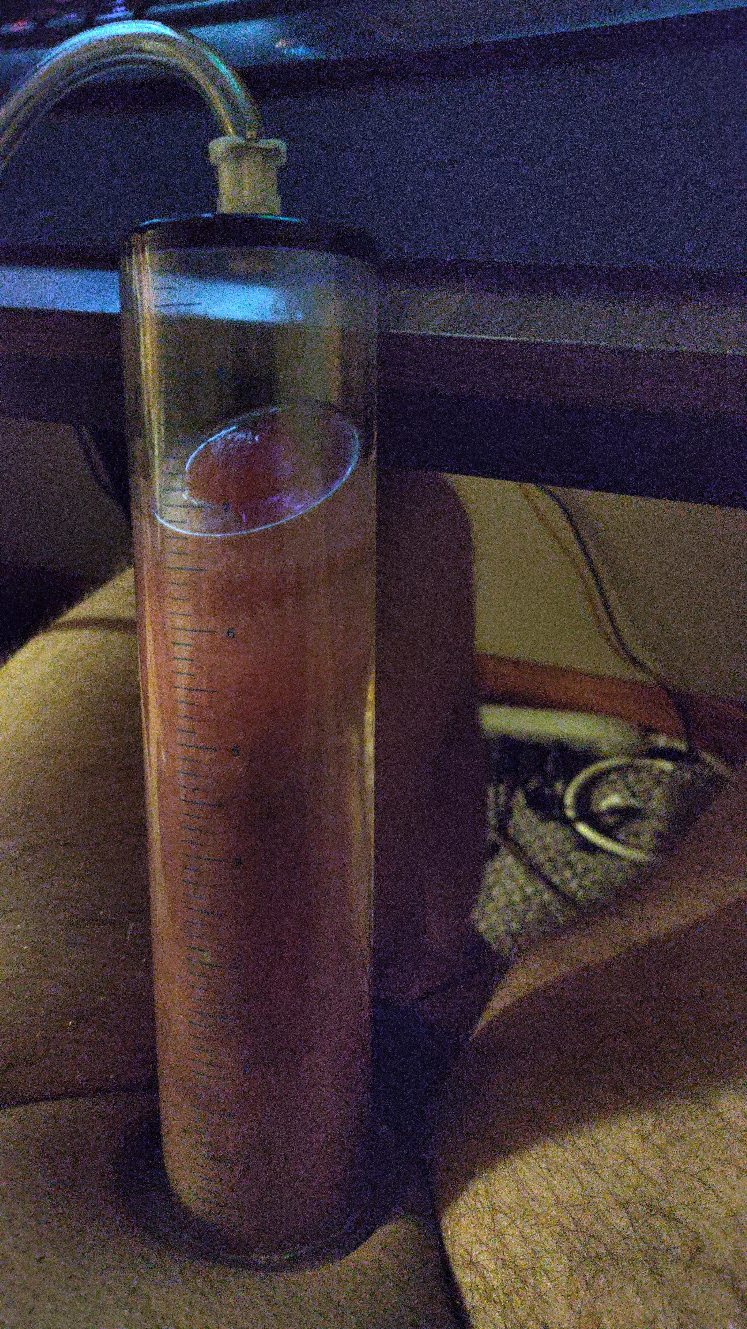 It's no cocktail of olive oil and circulation boosters, but baby oil is a good pumping medium all the same!