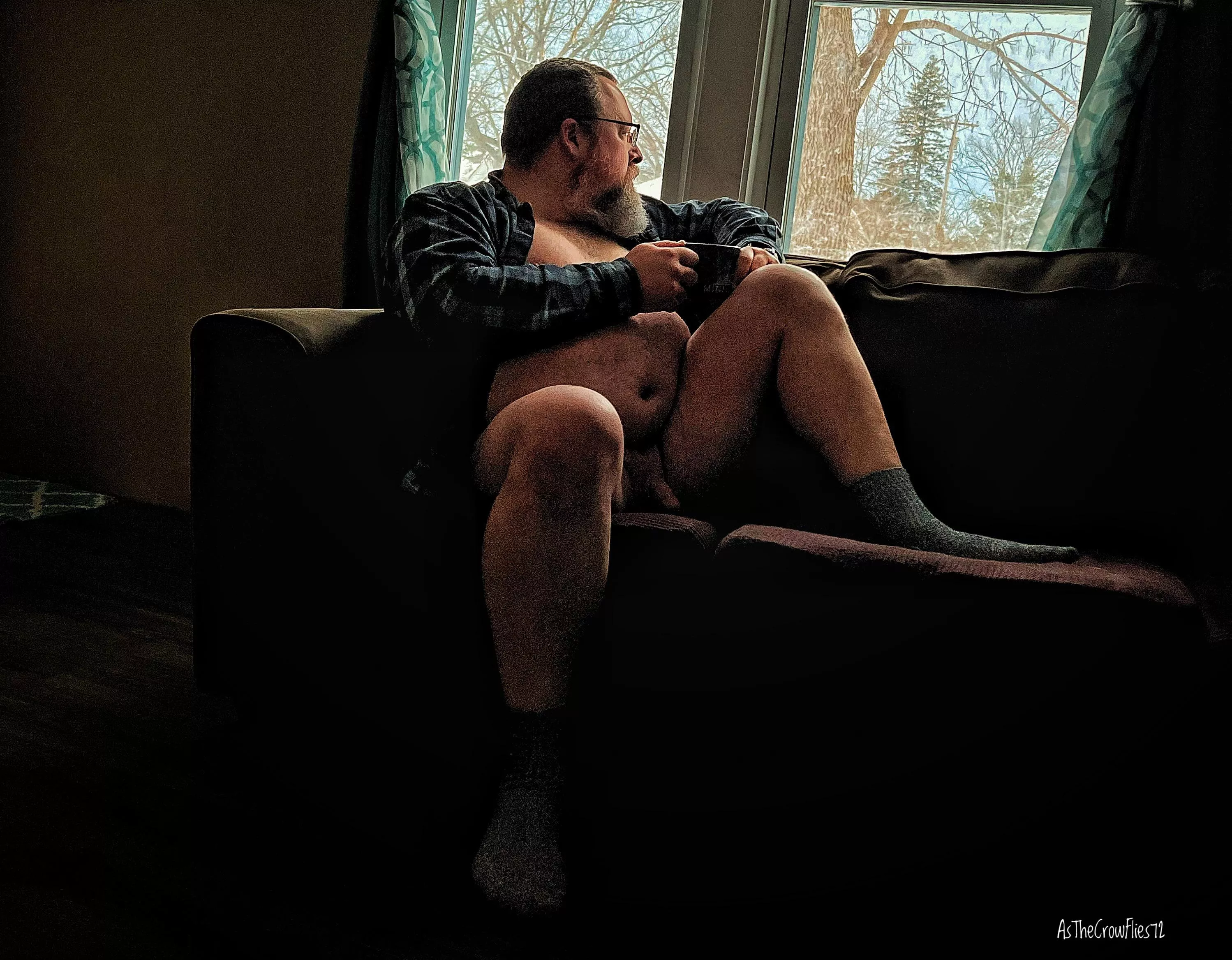 Keeping warm on a cold winter day