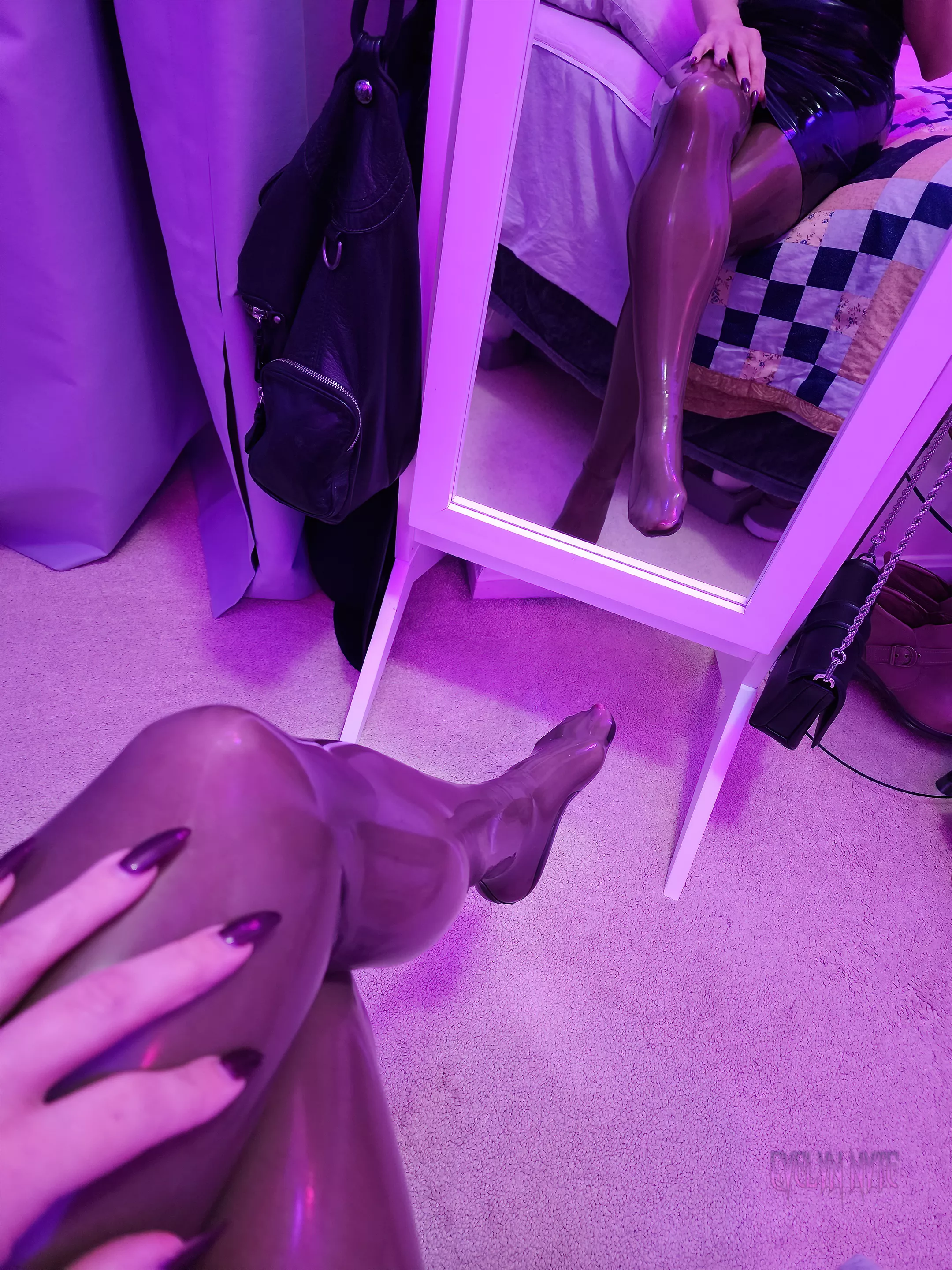 latex covered feet welcome here?