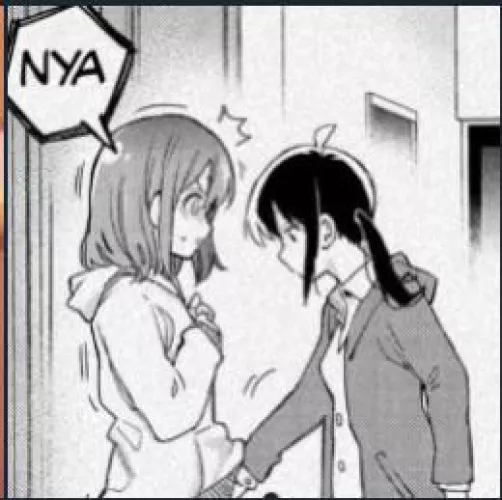 LF Mono source: “Nya” 2girls, trembling, upskirt, clothed