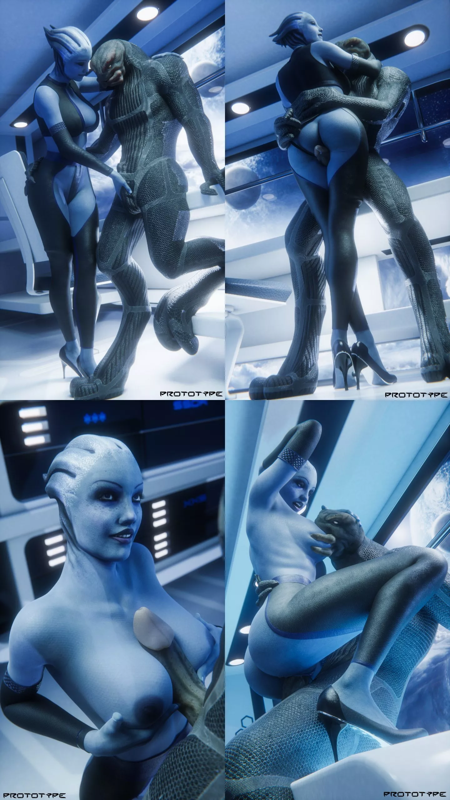Liara & Arbiter (Prototype) [Mass Effect]