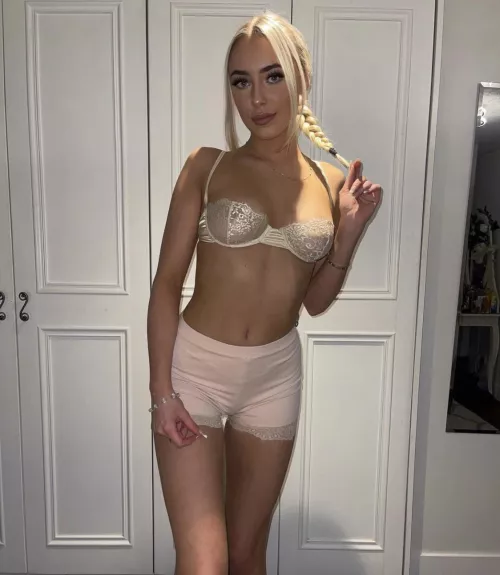 Mia. And yes that’s what she’s going out in