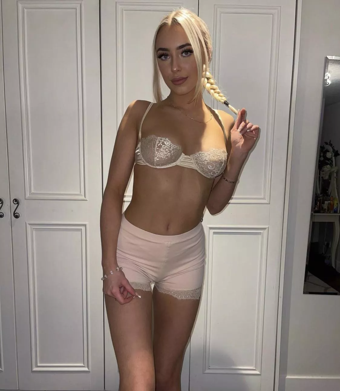 Mia. And yes that’s what she’s going out in