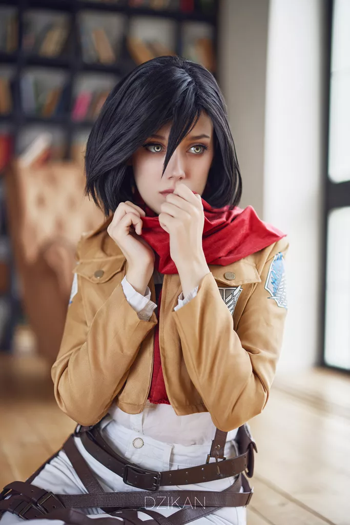 Mikasa Ackerman cosplay photoshoot by Dzikan (Attack on Titan)