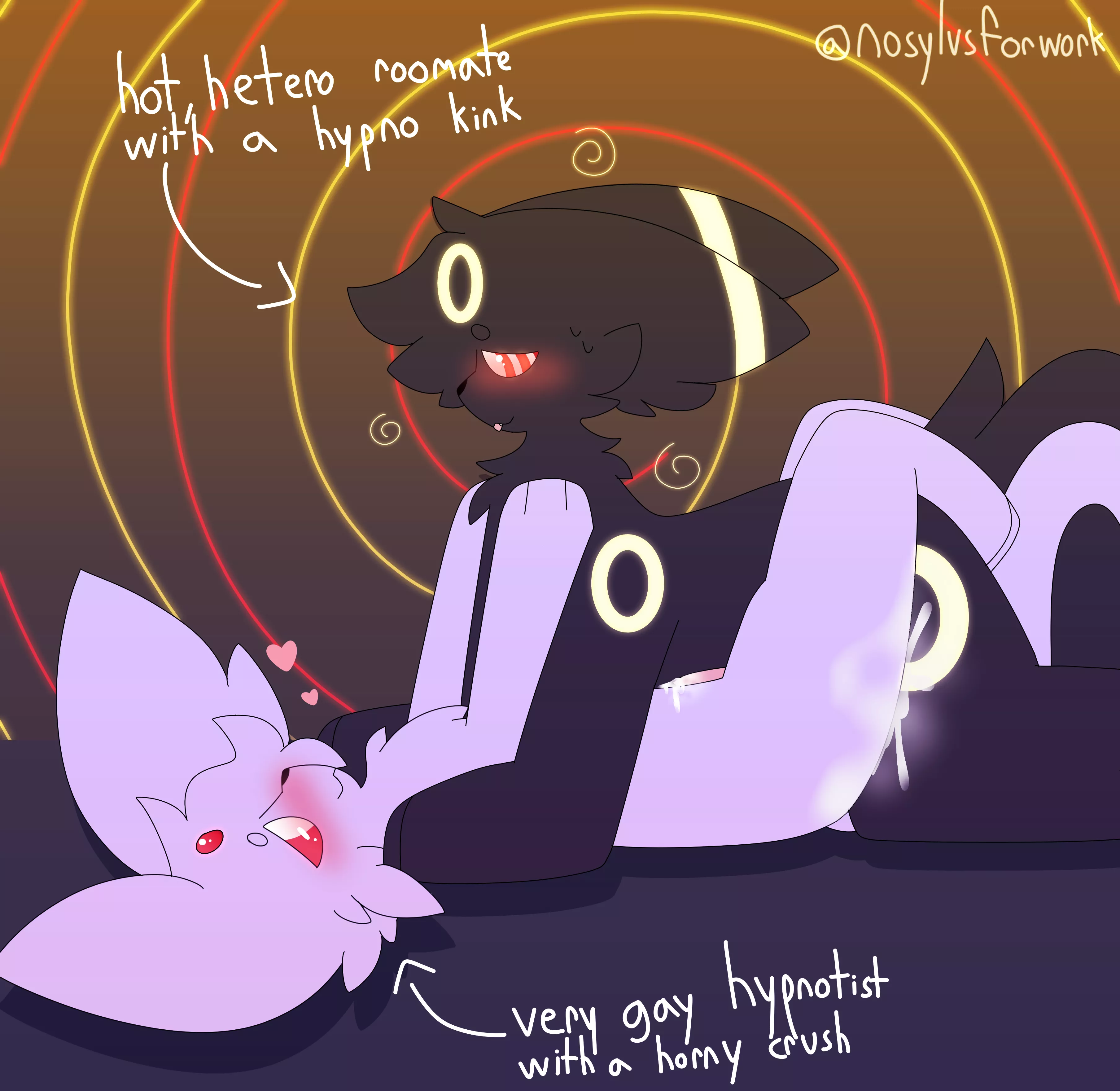 [MM] Espeon and Umbreon (nosylvsforwork)