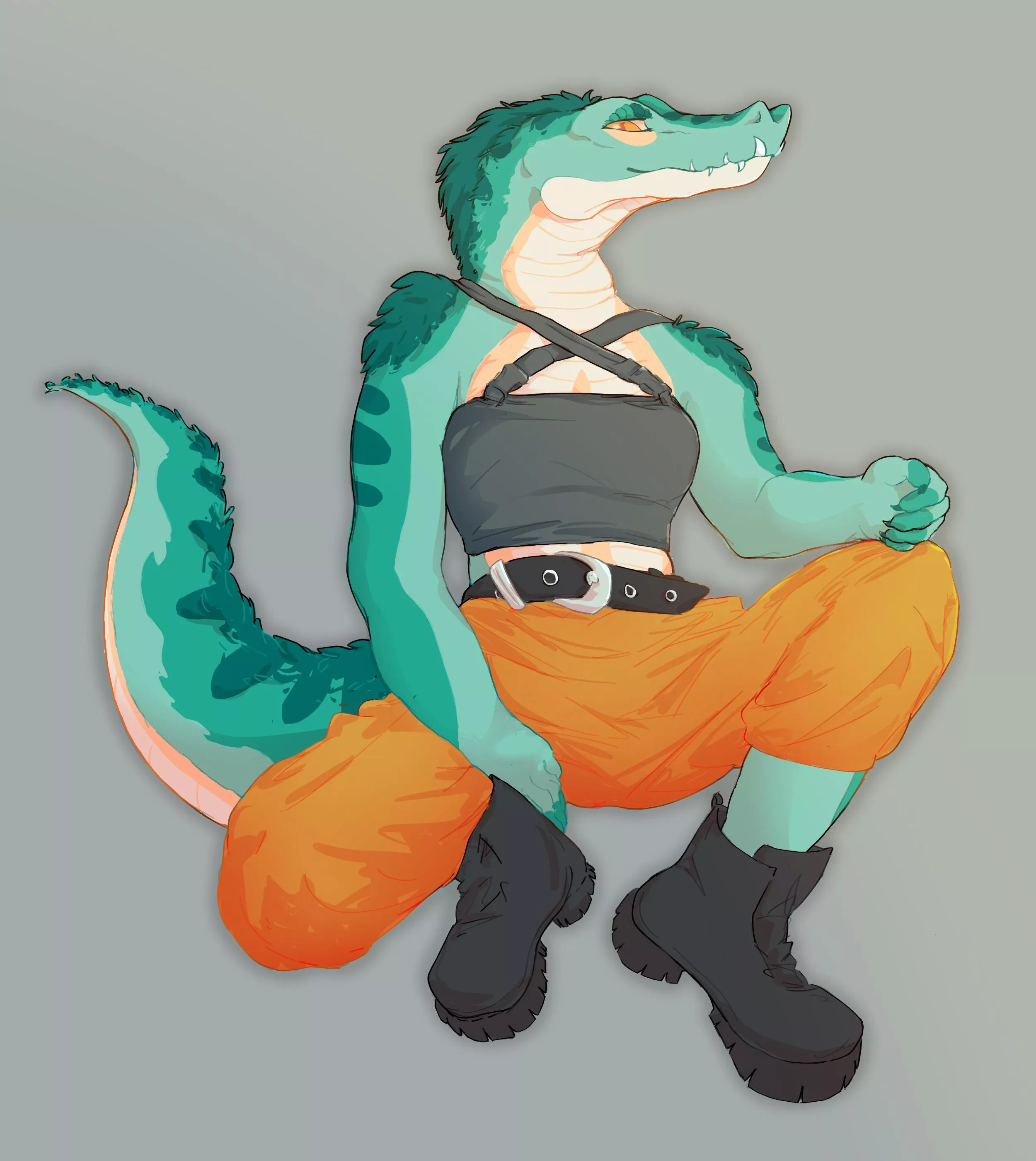 My half of an art trade ✨ Reptiles are so cool