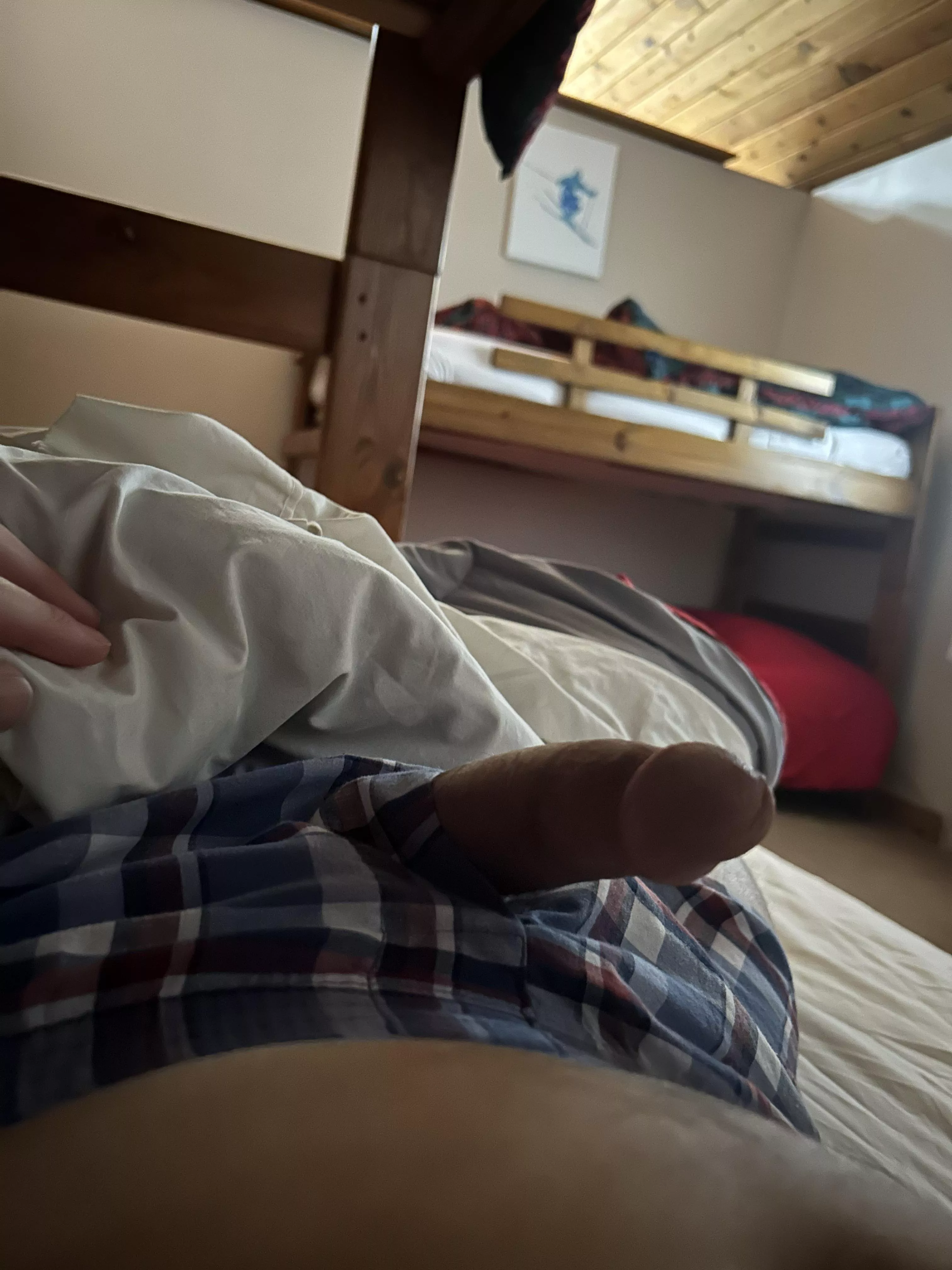 On vaca with some bros… think any will notice?