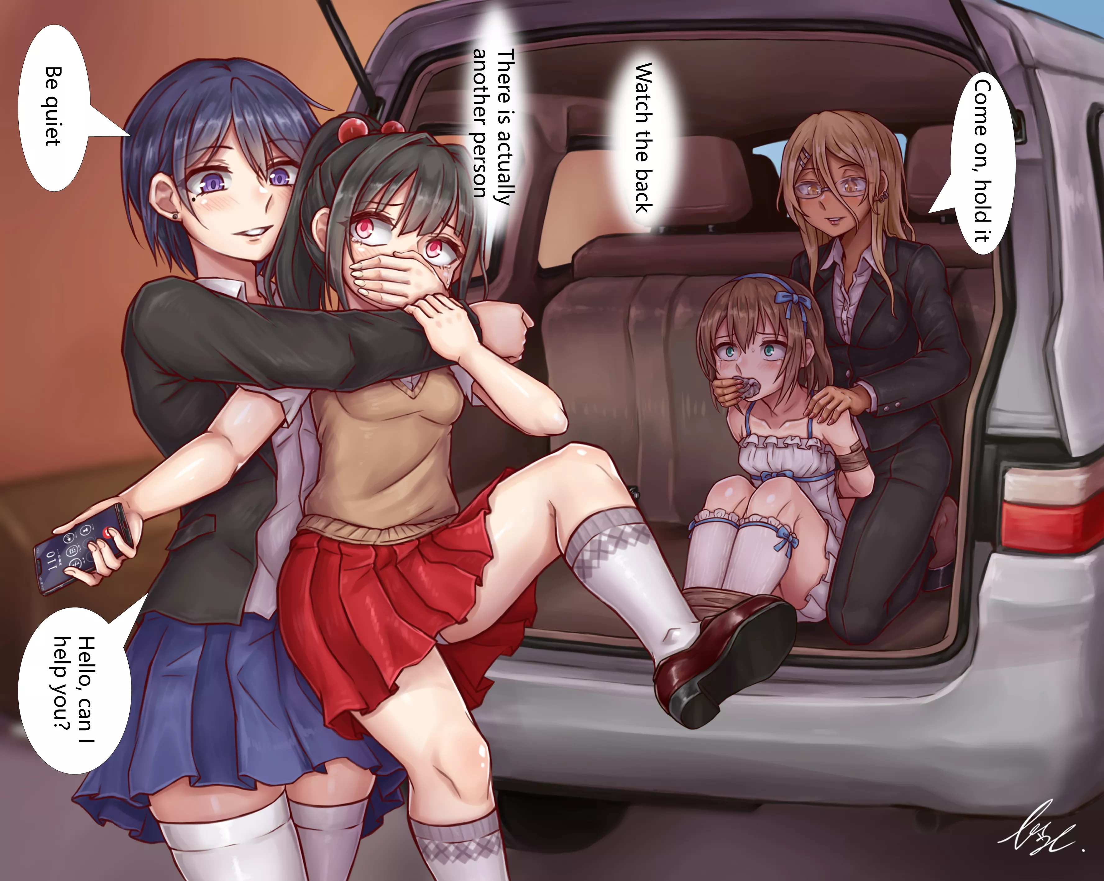 POV you're watching your friend get kidnapped after you've already been