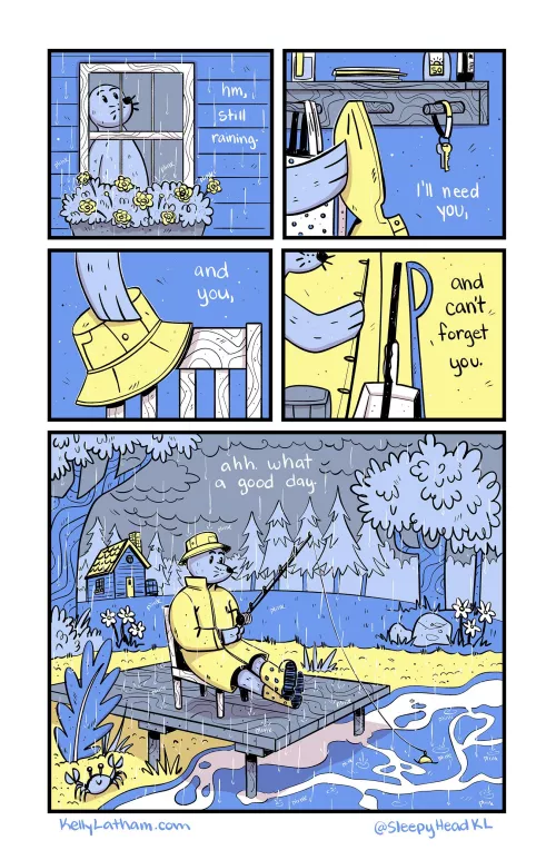 rainy day, art by me https://www.kellylatham.com/