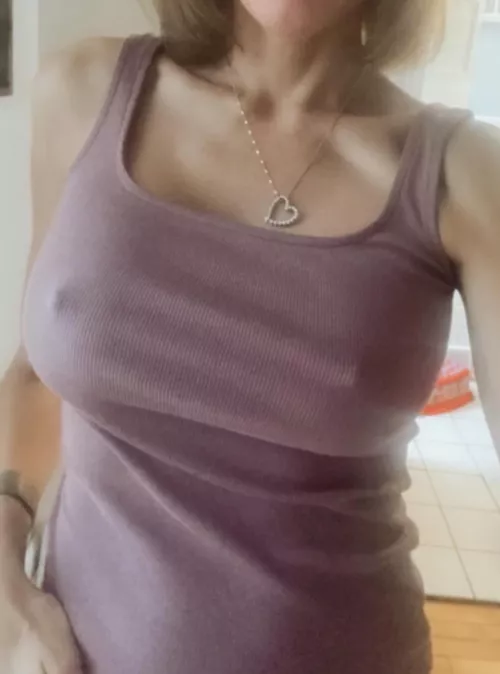 Required no bra by her new bull when he takes her out and they run into all his buddies. His big tit gf who he never allows to wear a bra…