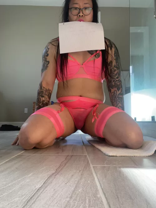 Sissy Steffi is another new sissy to my sissy family. Another sister has joined and couldn’t wait to show off her pink lingerie for her white Daddy