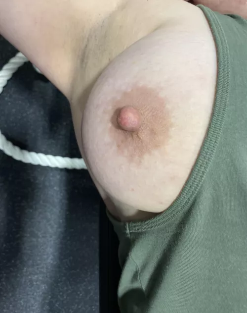 So ….this one slipped out at the gym! I was away from the crowd…only my guy seen…I think! F53