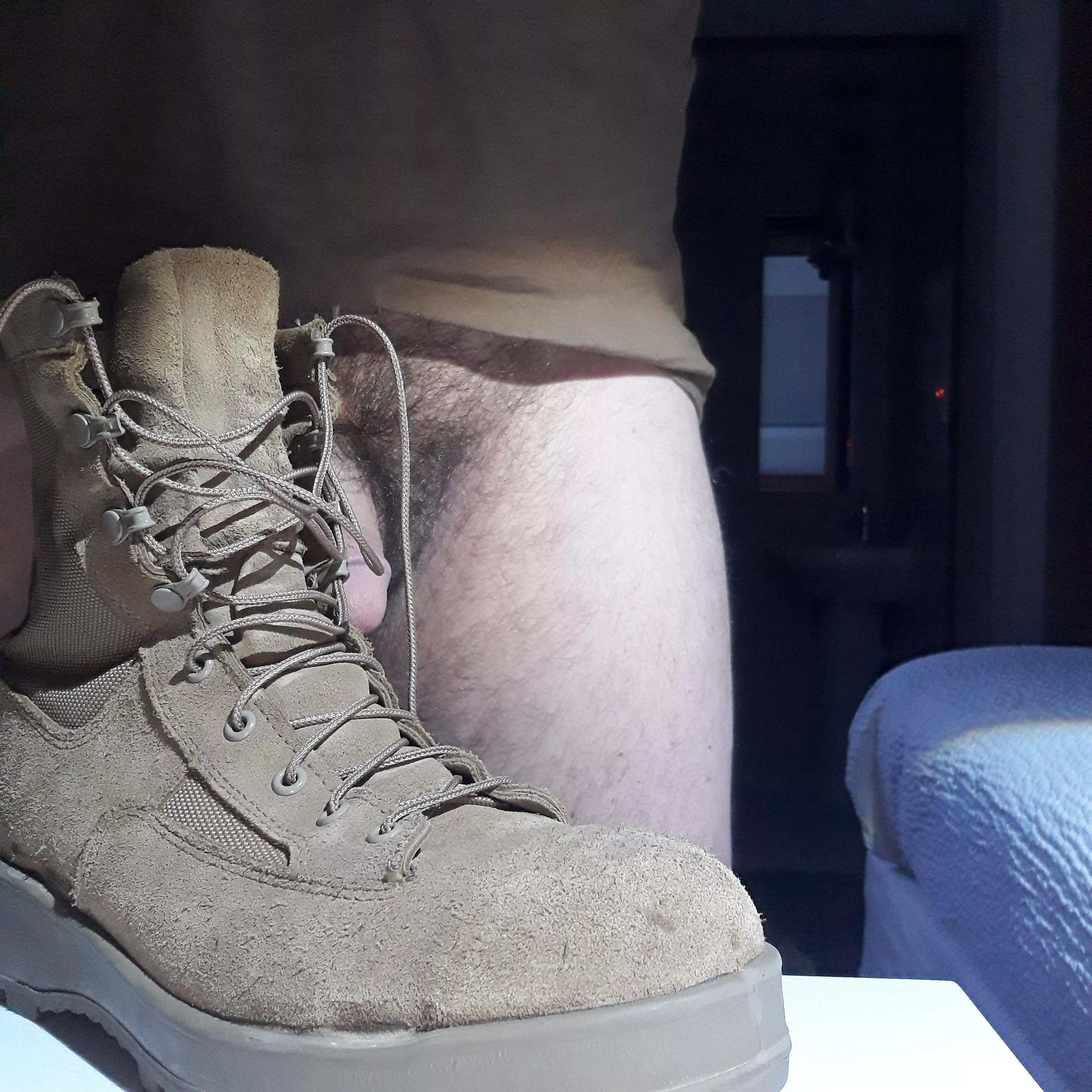 Soft and military issue boots