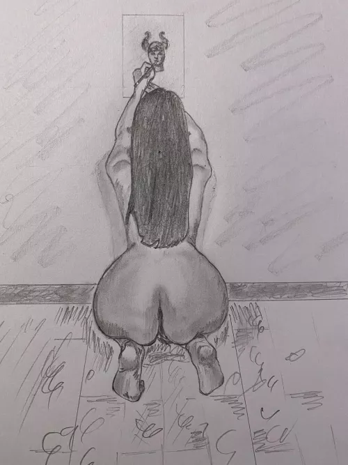 the very first nsfw sketch.. i’ve made for someone…🤭