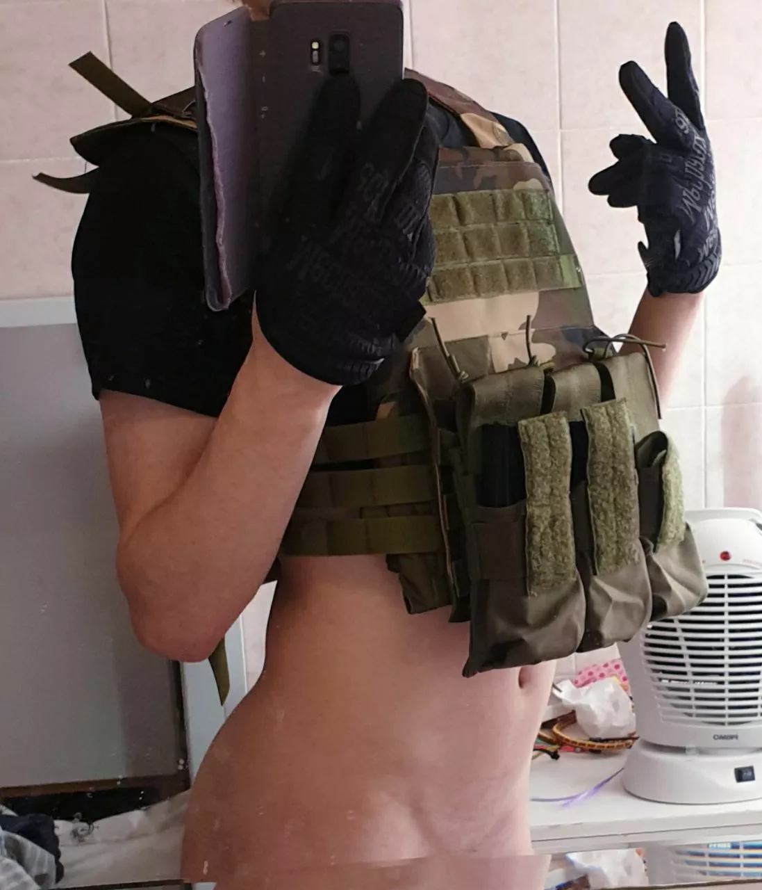 What do you think of my military outfit ?